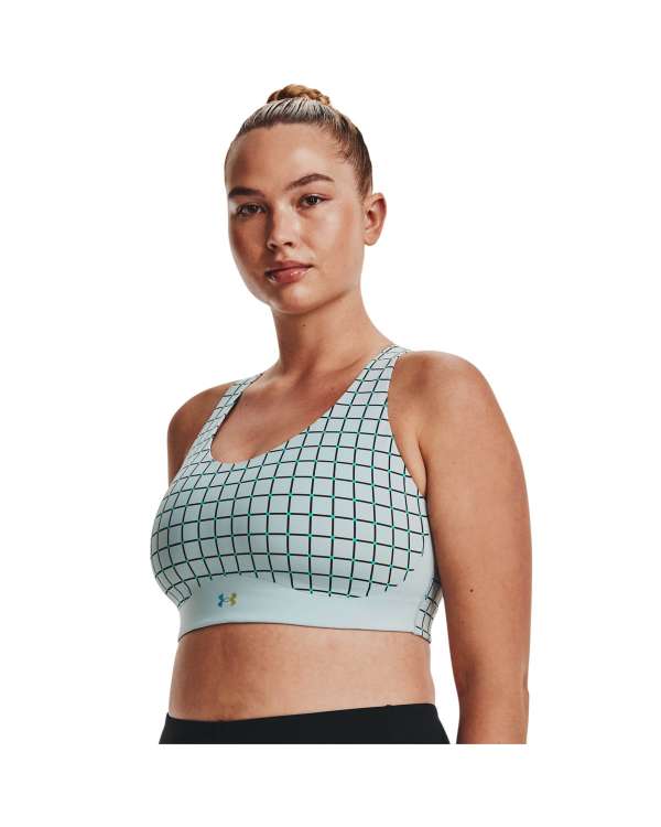 Women's UA RUSH™ SmartForm Mid Printed Sports Bra 