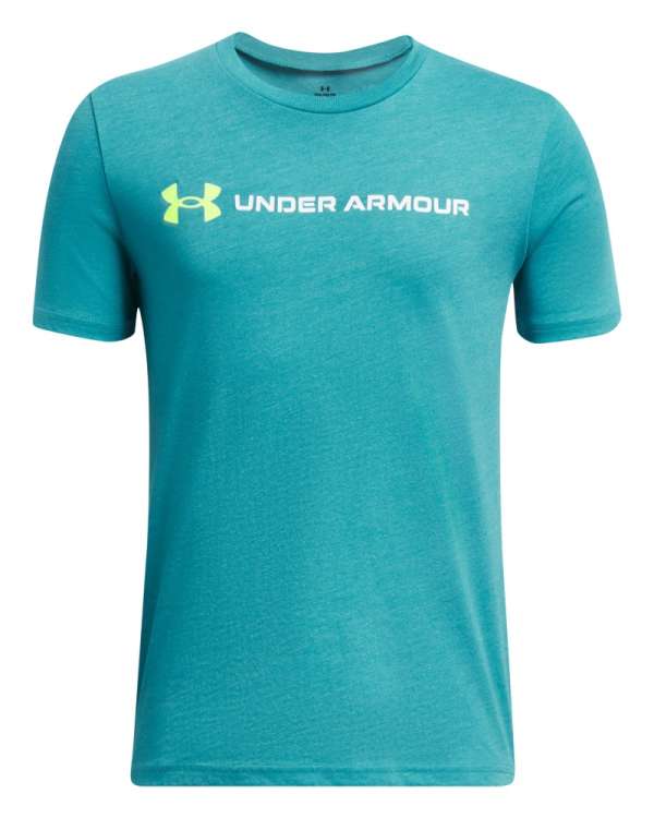 Boys' UA Logo Wordmark Short Sleeve 