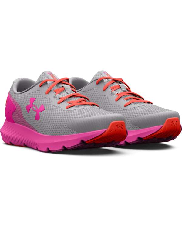 Girls' Grade School UA Charged Rogue 3 Running Shoes 