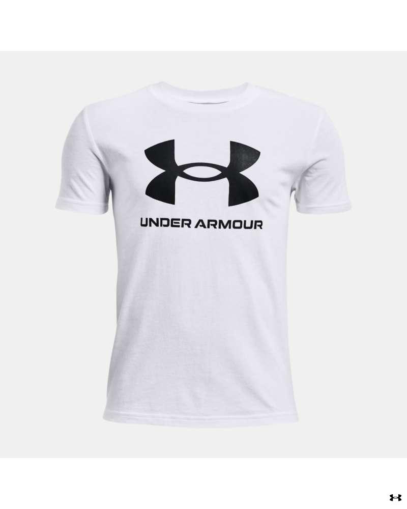 Boys' UA Sportstyle Logo Short Sleeve 