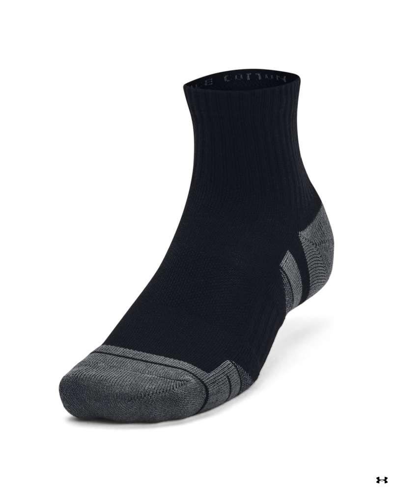 Unisex UA Performance Cotton 3-Pack Quarter Socks 